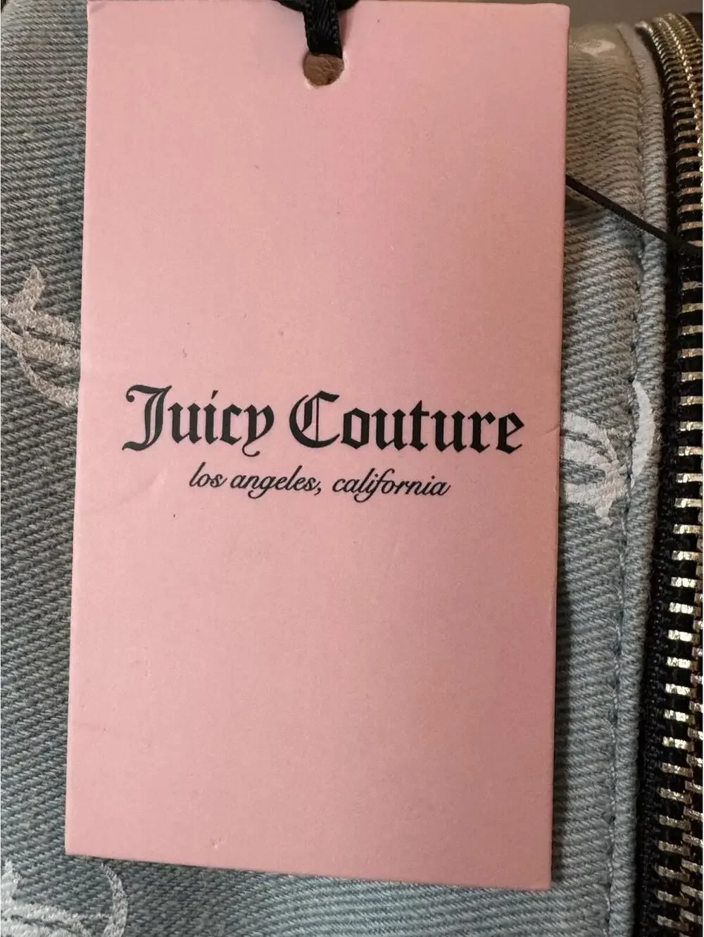 Juicy Couture Light Blue Denim Mini Backpack